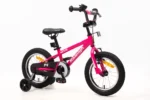 אופני ילדים BMX MXR 14 אינץ' Raleigh בצבע כחול – שלדת אלומיניום קלה, גלגלי עזר לביטחון, בלם רגל אחורי ובלם V קדמי, מתאים לגילאי 3–5 בתל אביב – אופני שחף
